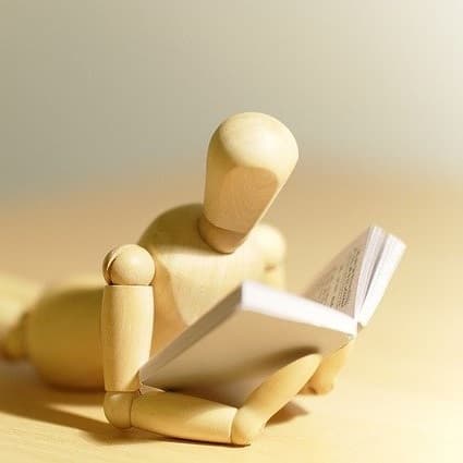 Person reading a document