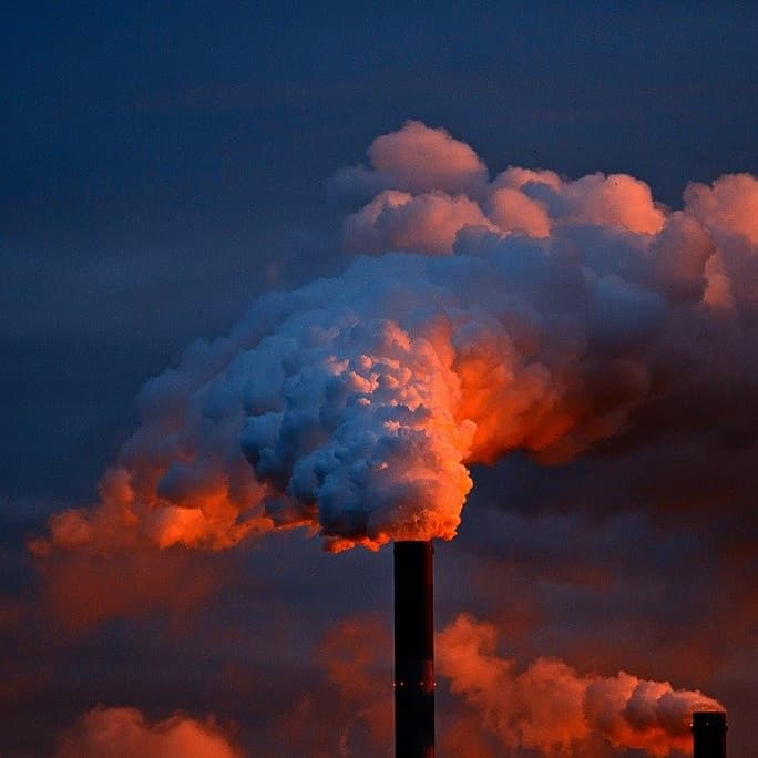 Industrial smoke stacks